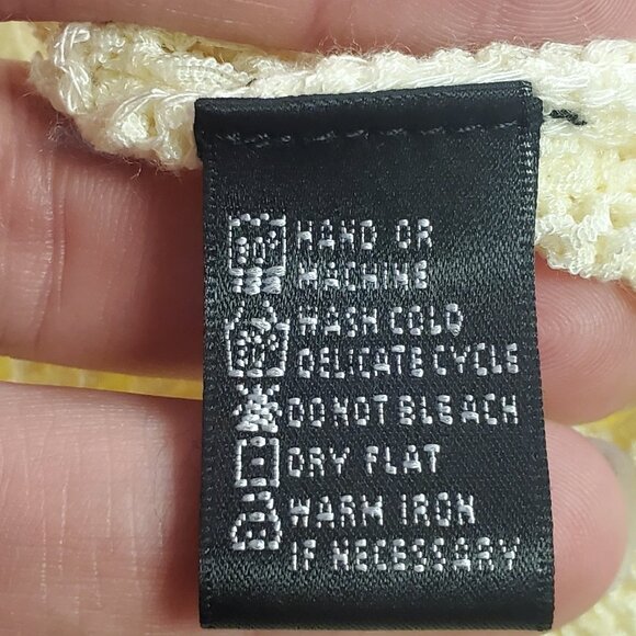 August Silk Womens Open Knit Beach Cardigan Size L Ivory Fairy Costal Vacation - Picture 6 of 10